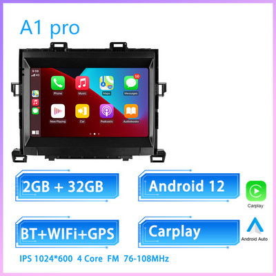 JIULUNET 8 jezgreni auto radio Android 12 za Toyotu Alphard H20 2008 - 2014 Multimedijski player Navigacija Carplay AUTO