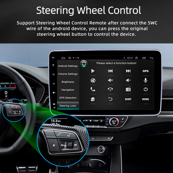 X-REAKO 10.1 INCH Andriod 11 1 Din Автомобилен мултимедиен плейър Carplay 360C ротация GPS навигация Bluetooth Wifi USB FM Mirror Link