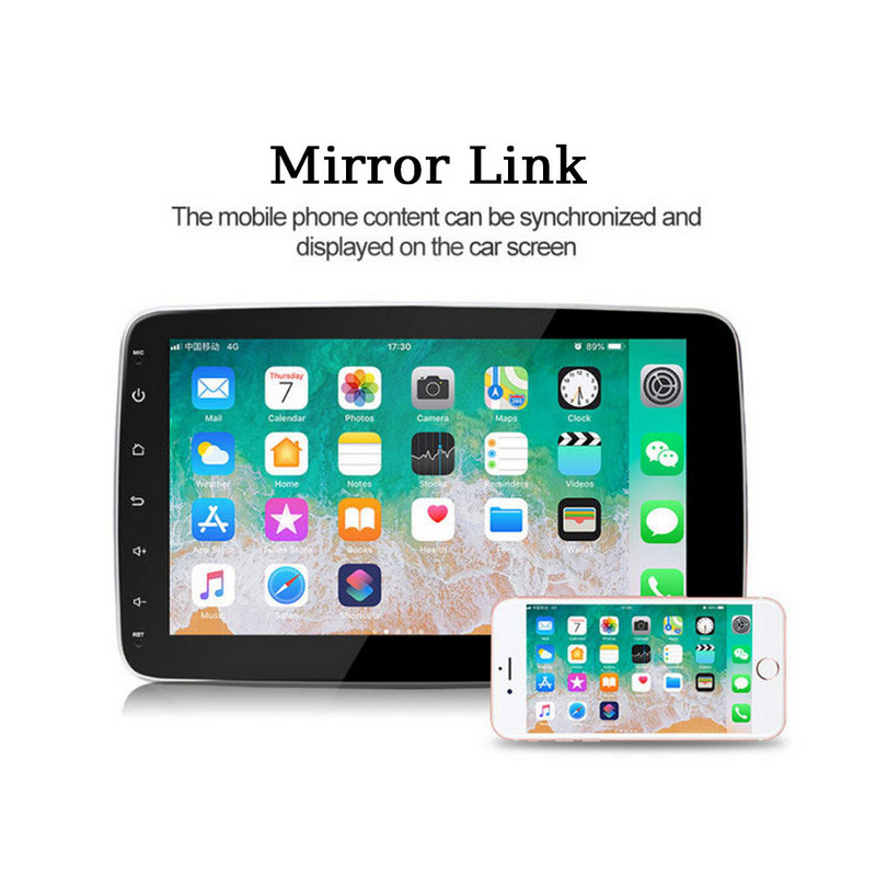 X-REAKO 10,1 INCH Andriod 11 1 Din Car Συσκευή αναπαραγωγής πολυμέσων Carplay 360C Περιστροφή Πλοήγηση GPS Bluetooth Wifi USB FM Mirror Link