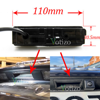 CCD HD AHD камера за обратно виждане с рибешко око за Audi A4/S4/RS4 (B6,B7) 2001~2008 Дръжка на багажника на кола Монитор за задно паркиране Нощно виждане