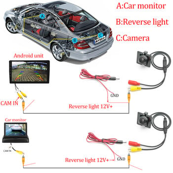 CCD HD AHD камера за обратно виждане с рибешко око за Audi A4/S4/RS4 (B6,B7) 2001~2008 Дръжка на багажника на кола Монитор за задно паркиране Нощно виждане