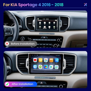 AWESAFE PX9 Για KIA Sportage KX5 4 2016 2017-2019 Ραδιόφωνο αυτοκινήτου Πλοήγηση πολυμέσων 2 din Android 2din Autoradio CarPlay Stereo
