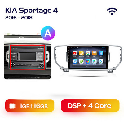 AWESAFE PX9 KIA Sportage KX5 4 2016 2017-2019 Autórádió Multimédiás Navigáció 2 Android 2din Autoradio CarPlay sztereóhoz