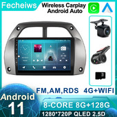 Android 11 auto radio 2 Din Stereo Auto Multimedijski Player za Toyotu RAV4 RAV 4 2001 - 2006 GPS Navigacija Auto Video No 2 Din