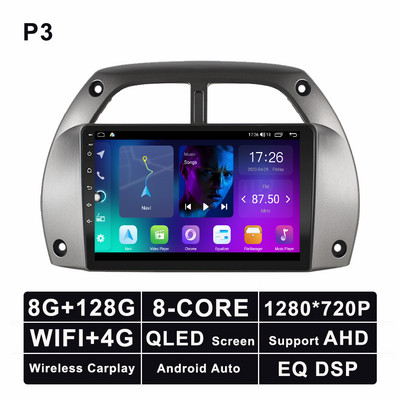 Android 11 auto radio 2 Din Stereo Auto Multimedijski Player za Toyotu RAV4 RAV 4 2001 - 2006 GPS Navigacija Auto Video No 2 Din