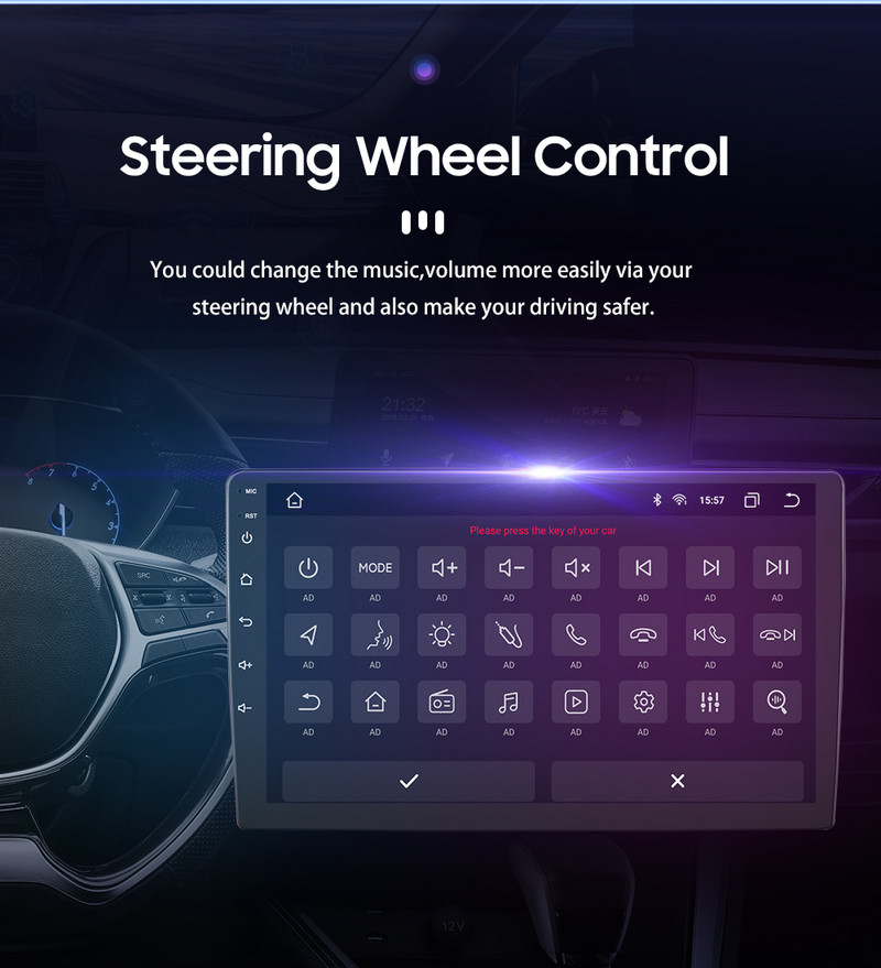 Hizpo 2 Din радио за кола за Toyota Prius 3 2009-2015 Android 12 Carplay Мултимедиен плейър GPS навигация BT Стерео RDS 4G DSP IPS