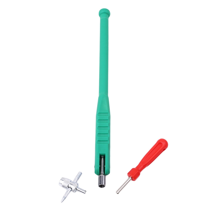 Tub de extragere a supapei anvelopei Instrumente de reparare a anvelopelor din metal Miez de tijă a supapei Demontator de motociclete pentru mașină Kit de instrumente de reparare Accesorii