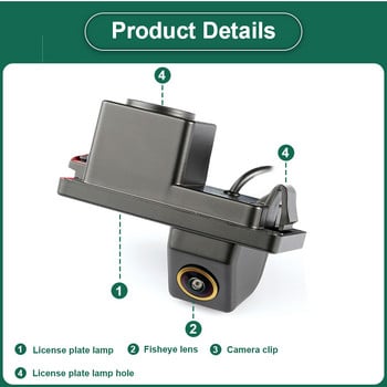 GreenYi 170° AHD 1080P модул за осветяване на табели Автомобилна камера за задно виждане за Ssangyong Rexton Lester Kyron Korando 2011-2014