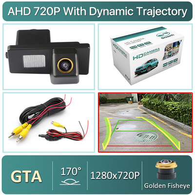 GreenYi 170° AHD 1080P plokštelinis žibintas automobilio galinio vaizdo kamera, skirta Ssangyong Rexton Lester Kyron Korando 2011–2014 m.