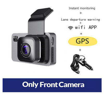 Automobilinis DVR WiFi Full HD 1296P Dash Cam Galinio vaizdo transporto priemonės vaizdo registratorius Parkavimo monitorius Naktinis matymas Automatinė Dash kamera GPS sekiklis