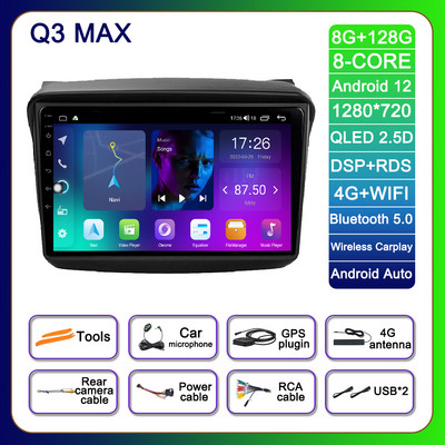 9 hüvelykes Android 12 Mitsubishi Pajero Sport 2 L200 Triton 2008 - 2016 autórádió No 2din Multimédiás navigációs GPS lejátszó BT 4G
