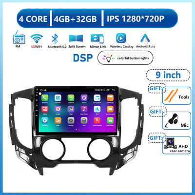 Za Mitsubishi Pajero Sport 3 L200 2015 - 2019 Android 13 Auto Radio Multimedija Video Player Navigacija Mirror Link Bluetooth