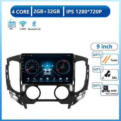 Za Mitsubishi Pajero Sport 3 L200 2015 - 2019 Android 13 Auto Radio Multimedija Video Player Navigacija Mirror Link Bluetooth