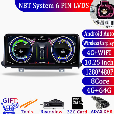 BMW X5 F15 2014 - 2017 NBT rendszerhez Android 12 Auto Car Stereo Video Radio Player GPS Navigation IPS Screen Multimedia WIFI