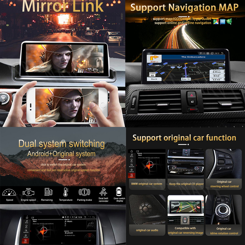 BMW X5 F15 2014 - 2017 NBT rendszerhez Android 12 Auto Car Stereo Video Radio Player GPS Navigation IPS Screen Multimedia WIFI