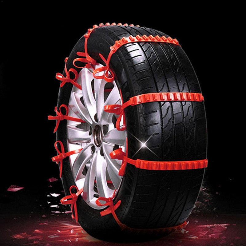 10 komada automobilskih univerzalnih protukliznih lanaca za snijeg Guma za terenska vozila Snow Survival Traction Hitne neklizajuće vezice za kabele od blata