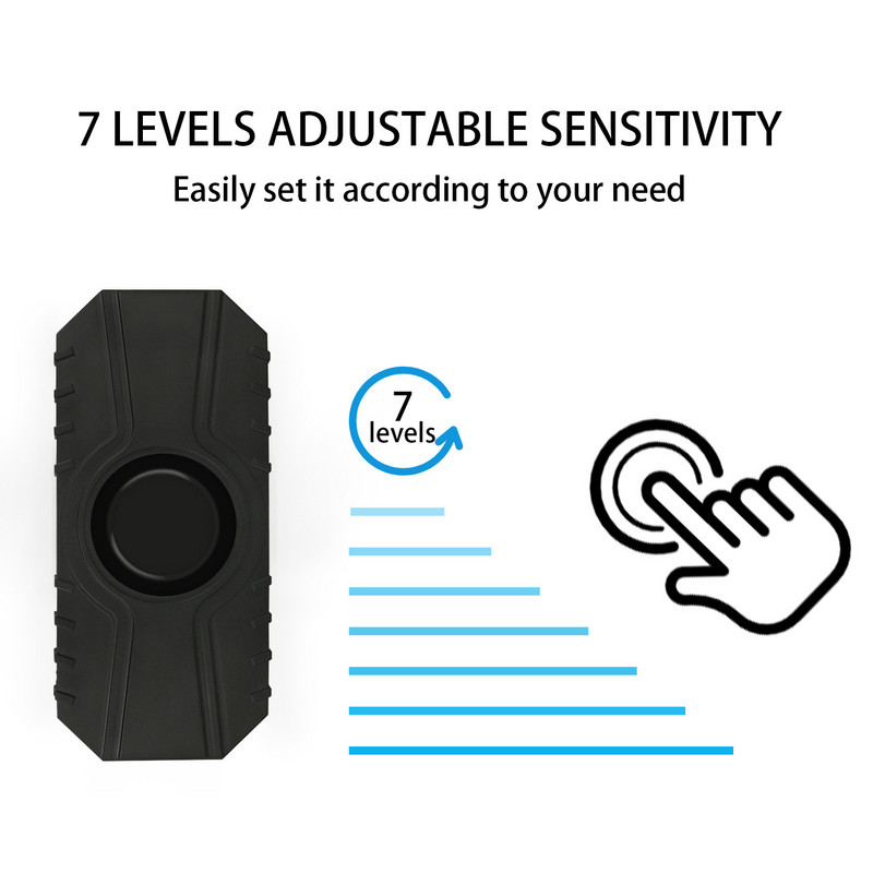 Αδιάβροχο ποδήλατο μοτοσικλέτας αντικλεπτικός συναγερμός Ασύρματο τηλεχειριστήριο Συναγερμός ασφαλείας ποδηλάτου 150dB Ηλεκτρικός συναγερμός αυτοκινήτου