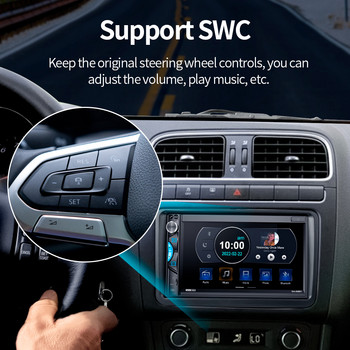 7 ιντσών Universal ραδιόφωνο αυτοκινήτου CarPlay και Android Auto Multimedia Player FM MP5 Bluetooth GPS Navigate για Nissan Toyota VW Honda