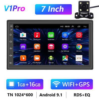 Podofo 8G 128G automobilinis radijas GPS 2 din Android 10.0 Auto Carplay Universal 7" skirtas Volkswagen Nissan Hyundai Toyota Multimedia Player