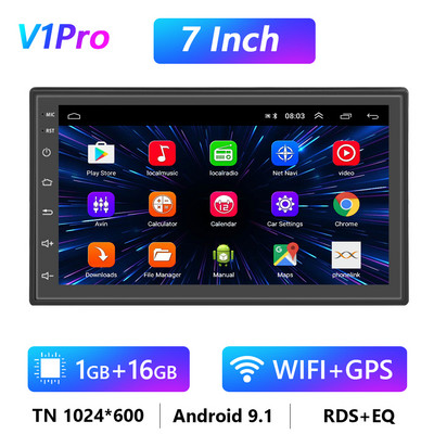 Podofo 8G 128G automobilinis radijas GPS 2 din Android 10.0 Auto Carplay Universal 7" skirtas Volkswagen Nissan Hyundai Toyota Multimedia Player