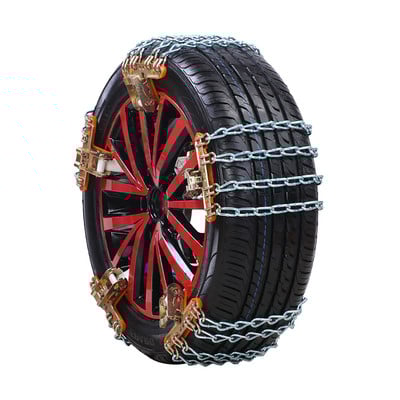 1 buc. Lanțuri de zăpadă pentru mașini din oțel rezistent la uzură pentru gheață/zăpadă/noroi Lanțuri de conducere în siguranță pentru drumuri Design echilibrat Lanțuri de urgență anti-alunecare
