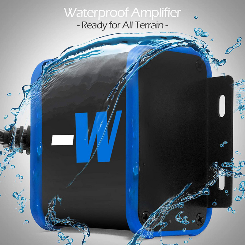 300W 2CH vandeniui atsparus stiprintuvas motociklo garso sistema lauko ATV/UTV stereofoniniai Bluetooth garsiakalbiai su FM radiju, USB, AUX MP3