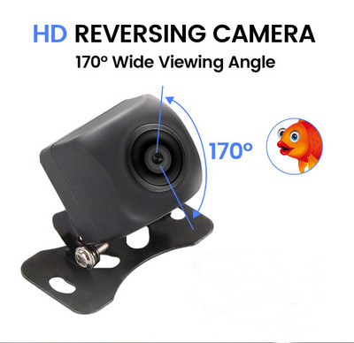 NaviTree 8 LED Cameră universală pentru vedere spate pentru mașină, vedere pe timp de noapte și marșarier, monitor de parcare automată CCD, rezistent la apă, grad larg HD