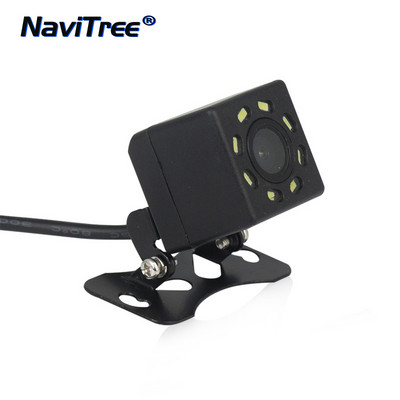NaviTree 8 LED Cameră universală pentru vedere spate pentru mașină, vedere pe timp de noapte și marșarier, monitor de parcare automată CCD, rezistent la apă, grad larg HD