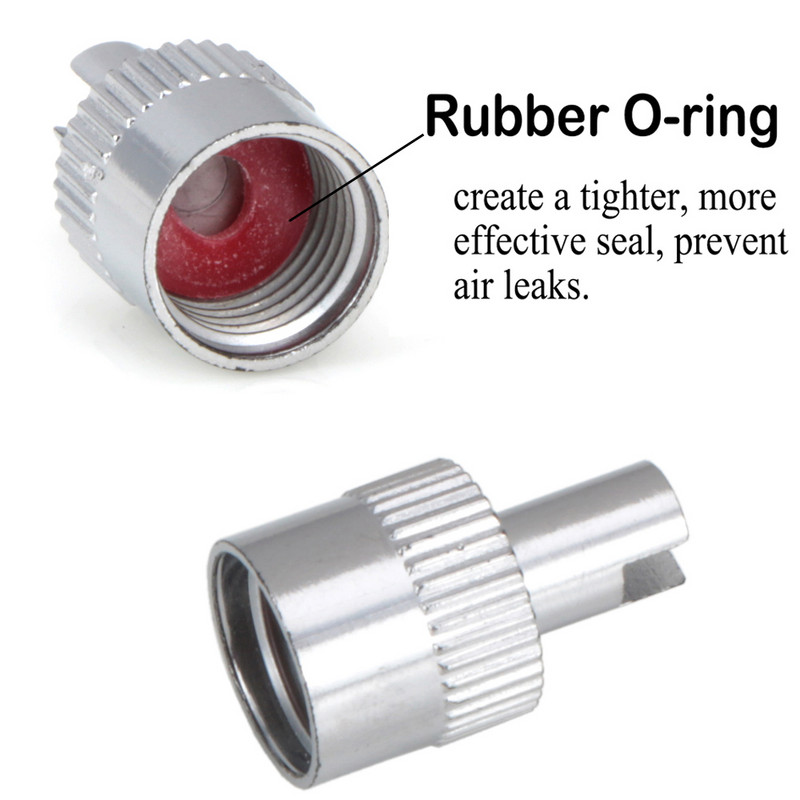 Capac de supapă cu fante din metal, 4/8 buc, cu capac pentru roți pentru îndepărtarea miezului de supapă, pentru mașină Schrader, motociclete, biciclete