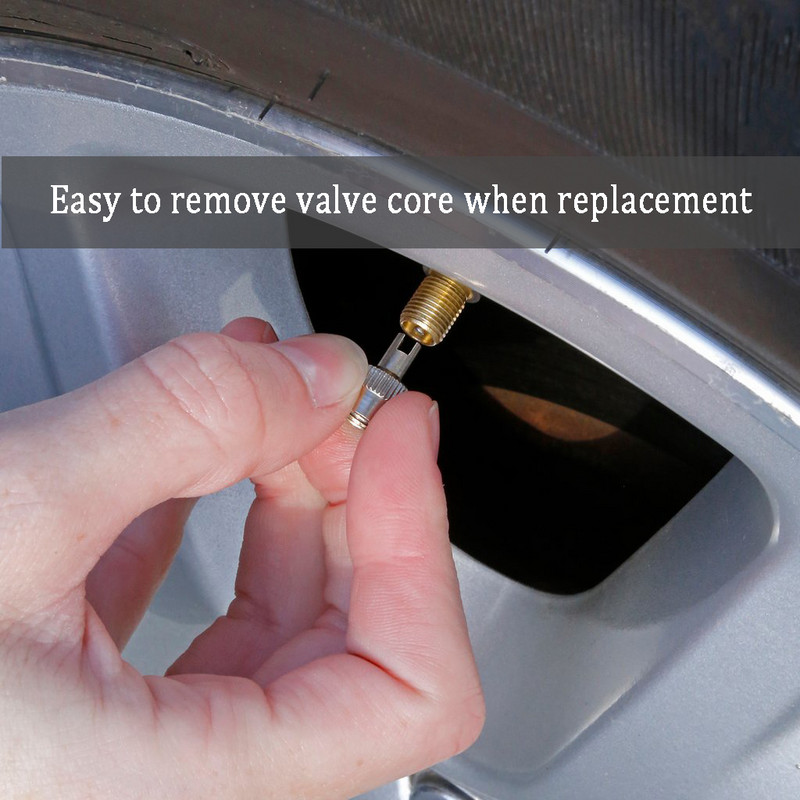 Capac de supapă cu fante din metal, 4/8 buc, cu capac pentru roți pentru îndepărtarea miezului de supapă, pentru mașină Schrader, motociclete, biciclete