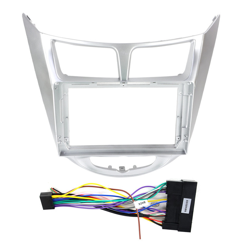 TomoStrong, skirtas Hyundai Solaris 1 Verna 2010 - 2016 automobilių radijo prietaisų skydelio rėmo maitinimo laidas CANBUS