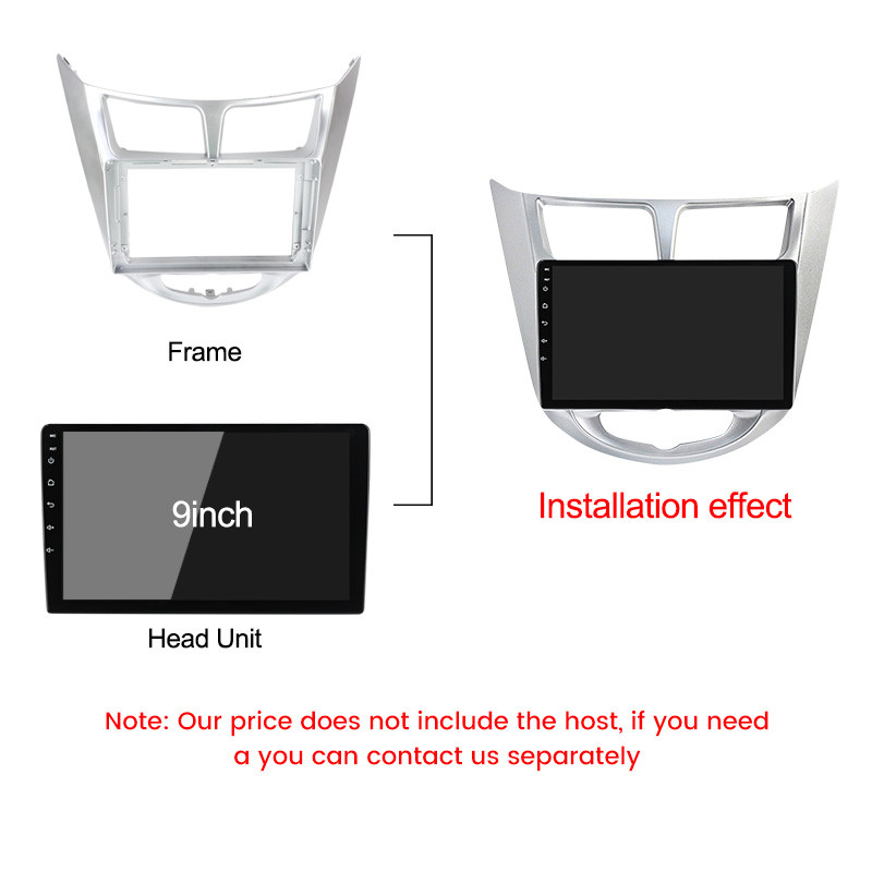 TomoStrong, skirtas Hyundai Solaris 1 Verna 2010 - 2016 automobilių radijo prietaisų skydelio rėmo maitinimo laidas CANBUS