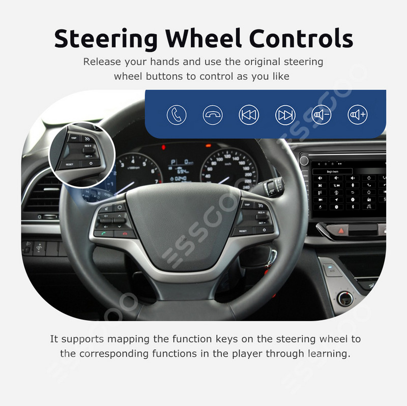 ESSGOO Autoradio 2 din Android 10 pentru LADA Xray X ray 2015-2019 Bluetooth Autoradio Stereo Player Multimedia Navigatie GPS