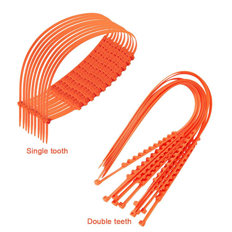 10x Anvelope de iarnă pentru mașină Lanțuri de zăpadă Cablu pentru roți antiderapante (un singur dinte) Anvelope pentru roți de mașină antiderapante pentru iarnă.