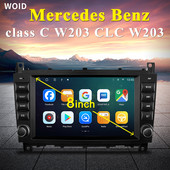 8 inch Android Car Multimedia Player Radio GPS pentru Mercedes Benz C-Class W203/CLC CarPlay AUTO Wifi 4G 8Core Navi Stereo BT