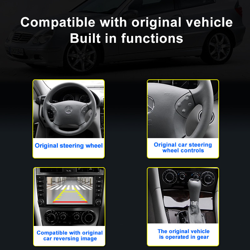 8 inch Android Car Multimedia Player Radio GPS pentru Mercedes Benz C-Class W203/CLC CarPlay AUTO Wifi 4G 8Core Navi Stereo BT