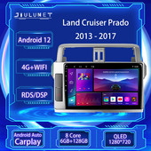JIULUNET 8 nuclee Radio Auto Android 12 pentru Toyota Land Cruiser Prado 150 2013 - 2017 Player Multimedia Navigare Carplay AUTO