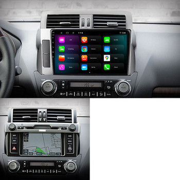 JIULUNET 8-ядрено автомобилно радио Android 12 за Toyota Land Cruiser Prado 150 2013 - 2017 Мултимедиен плейър Навигация Carplay AUTO