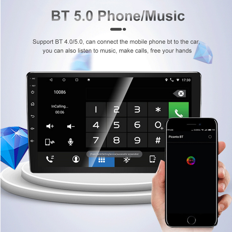 JIULUNET 8 nuclee Radio Auto Android 12 pentru Toyota Land Cruiser Prado 150 2013 - 2017 Player Multimedia Navigare Carplay AUTO