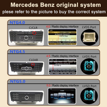 Τιμή εκ του εργοστασίου Mercedes Class C W204 Αυτοκινήτου Πολυμέσα Bluetooth Ραδιόφωνο Stereo Player Caplay Android πολλαπλών λειτουργιών Οθόνη WIFI 4G