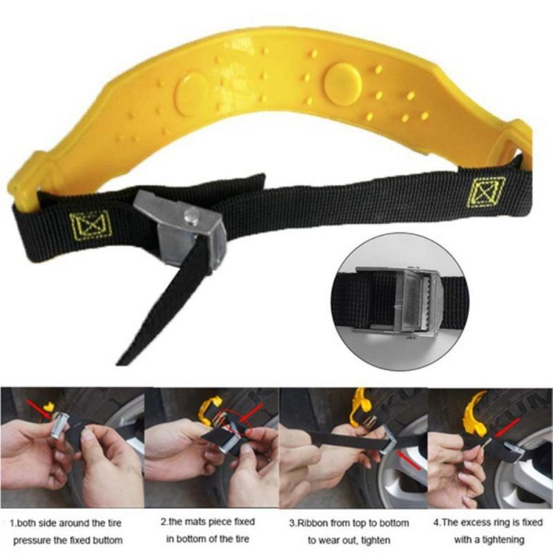 1/10 seturi Anvelope pentru mașină Anvelopă de iarnă pentru siguranța drumurilor Anvelope pentru zăpadă reglabilă anti-alunecare Siguranță cu două roți antiderapante Lanțuri TPU