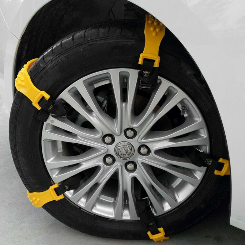1/10 seturi Anvelope pentru mașină Anvelopă de iarnă pentru siguranța drumurilor Anvelope pentru zăpadă reglabilă anti-alunecare Siguranță cu două roți antiderapante Lanțuri TPU