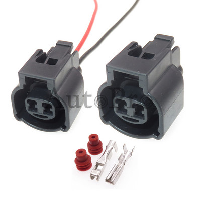 1 Set 2 Hole MG640461-5 Car Intake Air Temperature Sensor Waterproof Wire Cable Socket Auto Plastic Housing Connector For Toyota