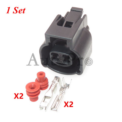 1 rinkinys 2 skylių MG640461-5 automobilio įsiurbiamo oro temperatūros jutiklis, vandeniui atsparus laidinis kabelio lizdas, automatinio plastikinio korpuso jungtis, skirta Toyota