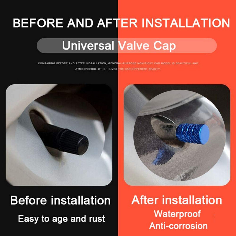 Capace de roată din aliaj de aluminiu, 8 bucăți, capac pentru tijă pentru jantă de anvelopă, pentru mașini și motociclete, biciclete