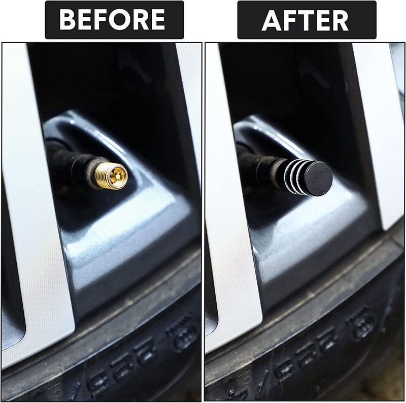 Automobilių padangų vožtuvų dangteliai aliuminio lydinio padangų ratlankių dangteliai oro dulkių vandeniui atsparūs vožtuvų kotų dangteliai motociklams sunkvežimiams dviračiams