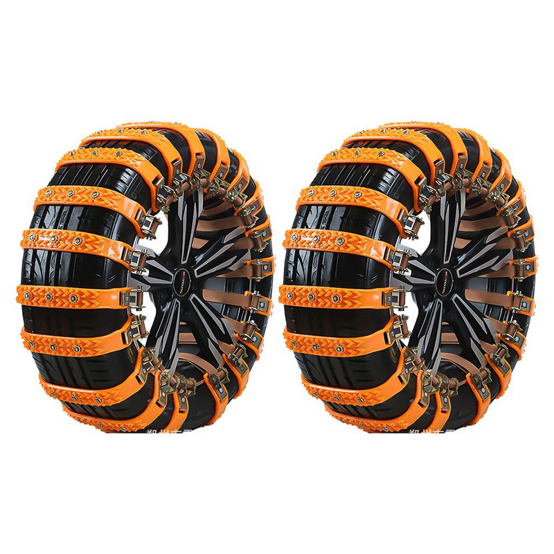 Lanț de zăpadă 1/2/4/6 buc. Lanț de anvelope Set de uretan Legături pentru roți Curele pentru anvelope Lanțuri de iarnă Lant anti-alunecare Set de lanțuri de zăpadă antiderapante