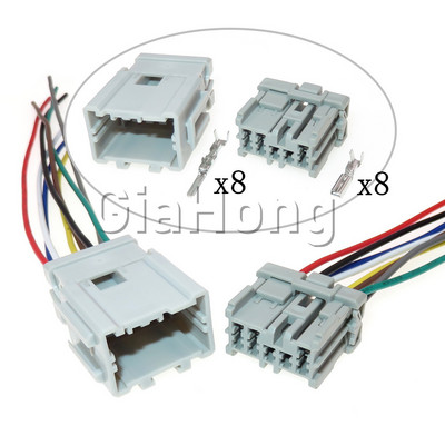 1 rinkinys 8 krypčių 6098-0248 „Toyota 6098-0247“ kompozitinės jungties automatinio vyriško prijungimo laidų lizdas