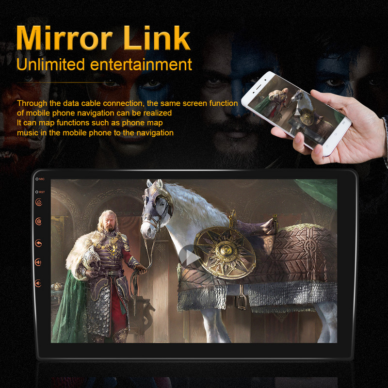 Podofo Android 11 Autoradio Auto Radio 32G 2 Din 7"/9"/10" Universal WIFI GPS Car Audio Multimedia Player pentru Nissan Toyota Kia