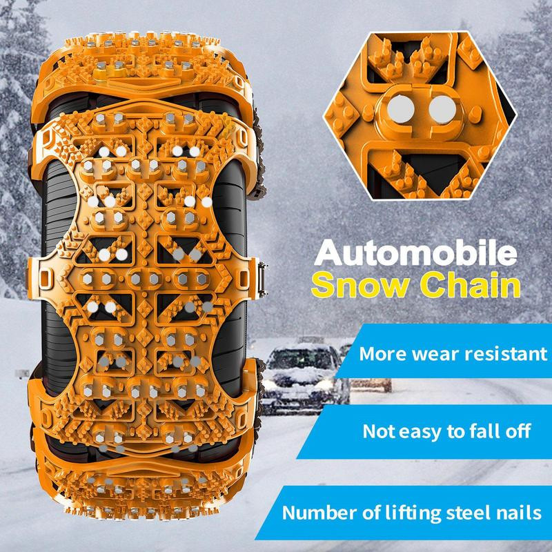 Automobilių sniego grandinės sustorėjusios jautienos sausgyslės ratų grandinės Automobilių padangos neslystančios grandinės Universalios neslidžios sniego grandinės Automobilių priedai